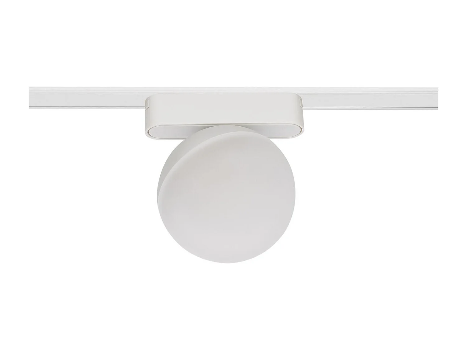 Spot LED sur Rail Magnétique 25mm Extra-Plat 10W 48V Ø100 mm Blanc 2700K Blanc chaud
