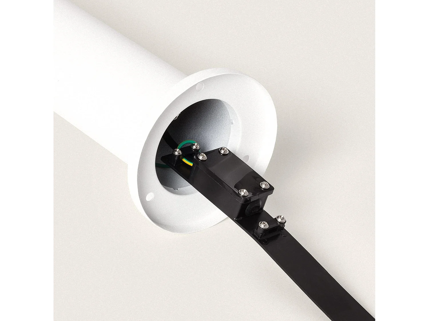 Balise LED Extérieure 5W en Saillie sur Pied 30cm Inti Inox Blanche 3000K Blanc chaud