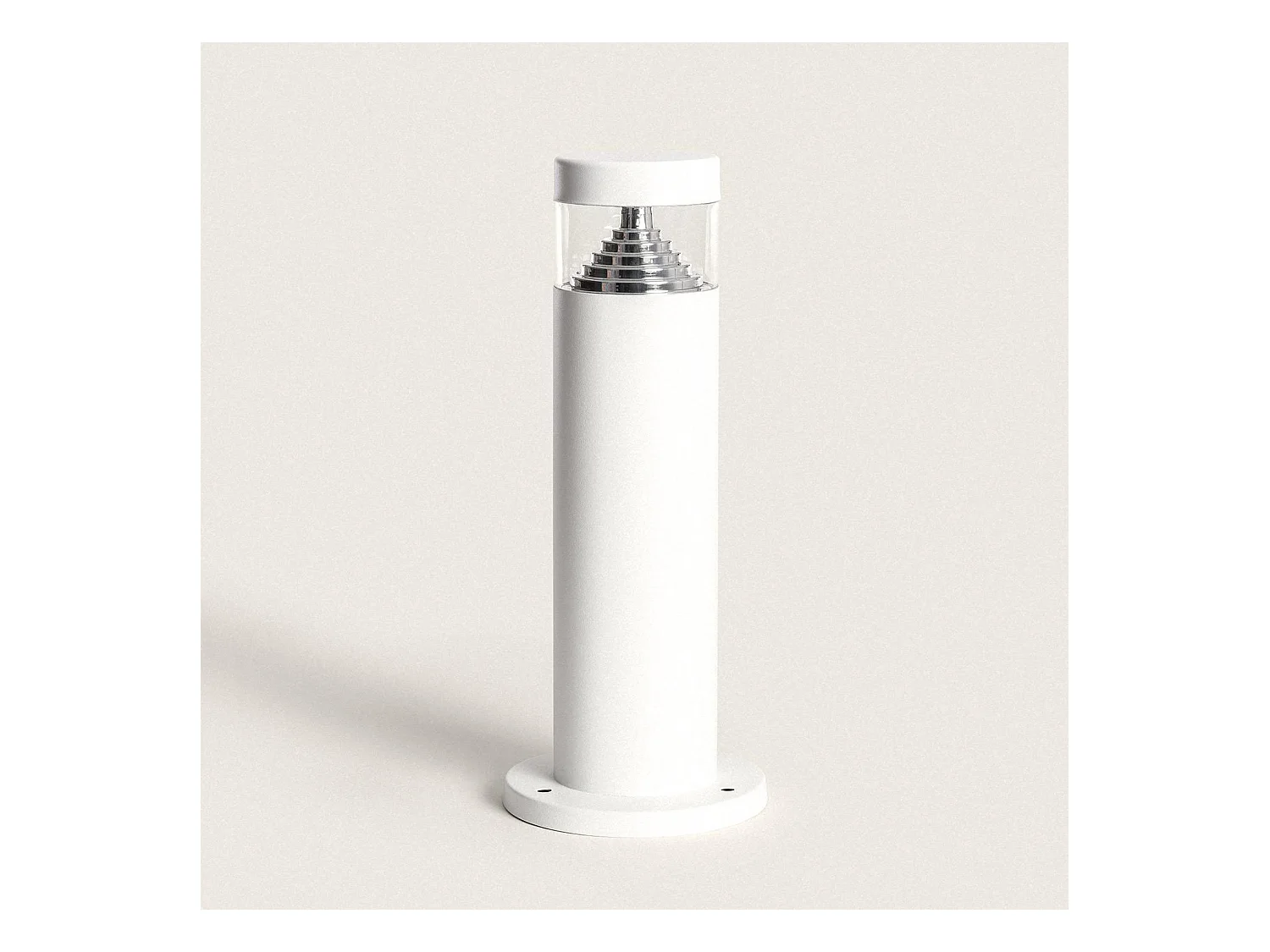 Balise LED Extérieure 5W en Saillie sur Pied 30cm Inti Inox Blanche 3000K Blanc chaud