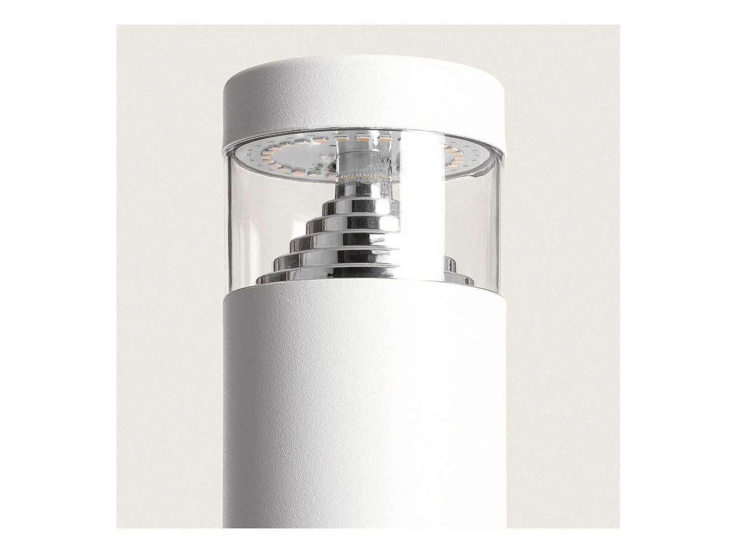 Balise LED Extérieure 5W en Saillie sur Pied 30cm Inti Inox Blanche 3000K Blanc chaud