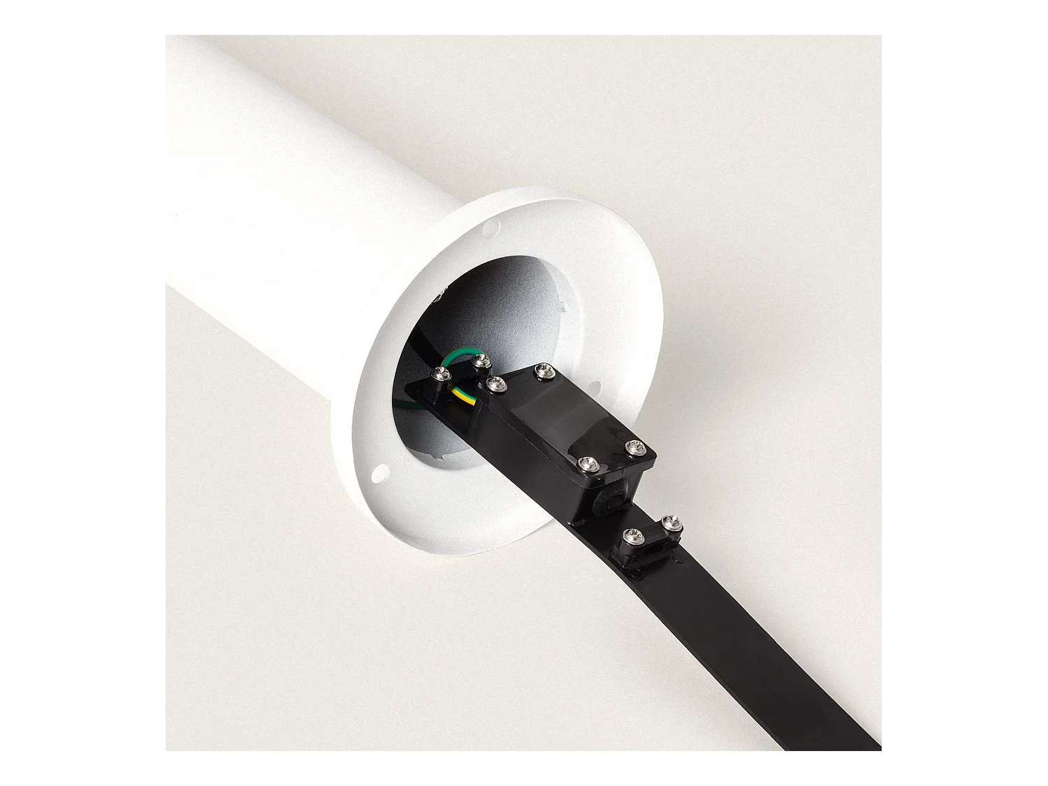 Balise LED Extérieure 5W en Saillie sur Pied 30cm Inti Inox Blanche 3000K Blanc chaud