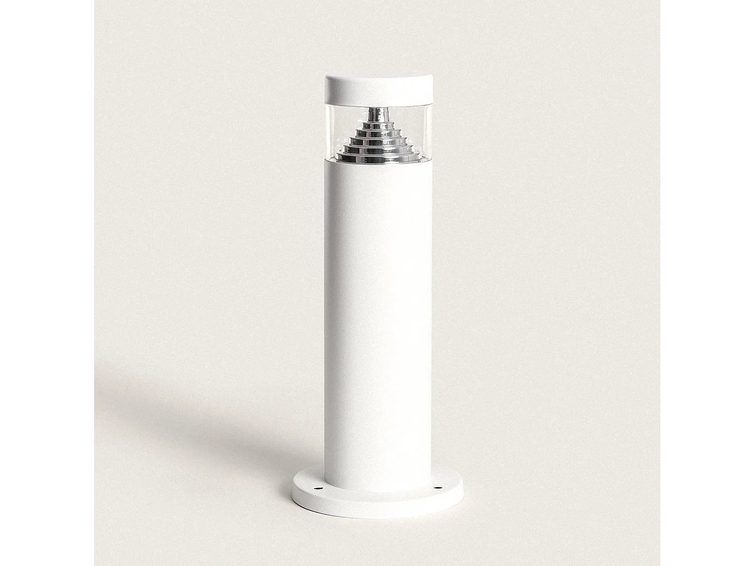 Balise LED Extérieure 5W en Saillie sur Pied 30cm Inti Inox Blanche 3000K Blanc chaud