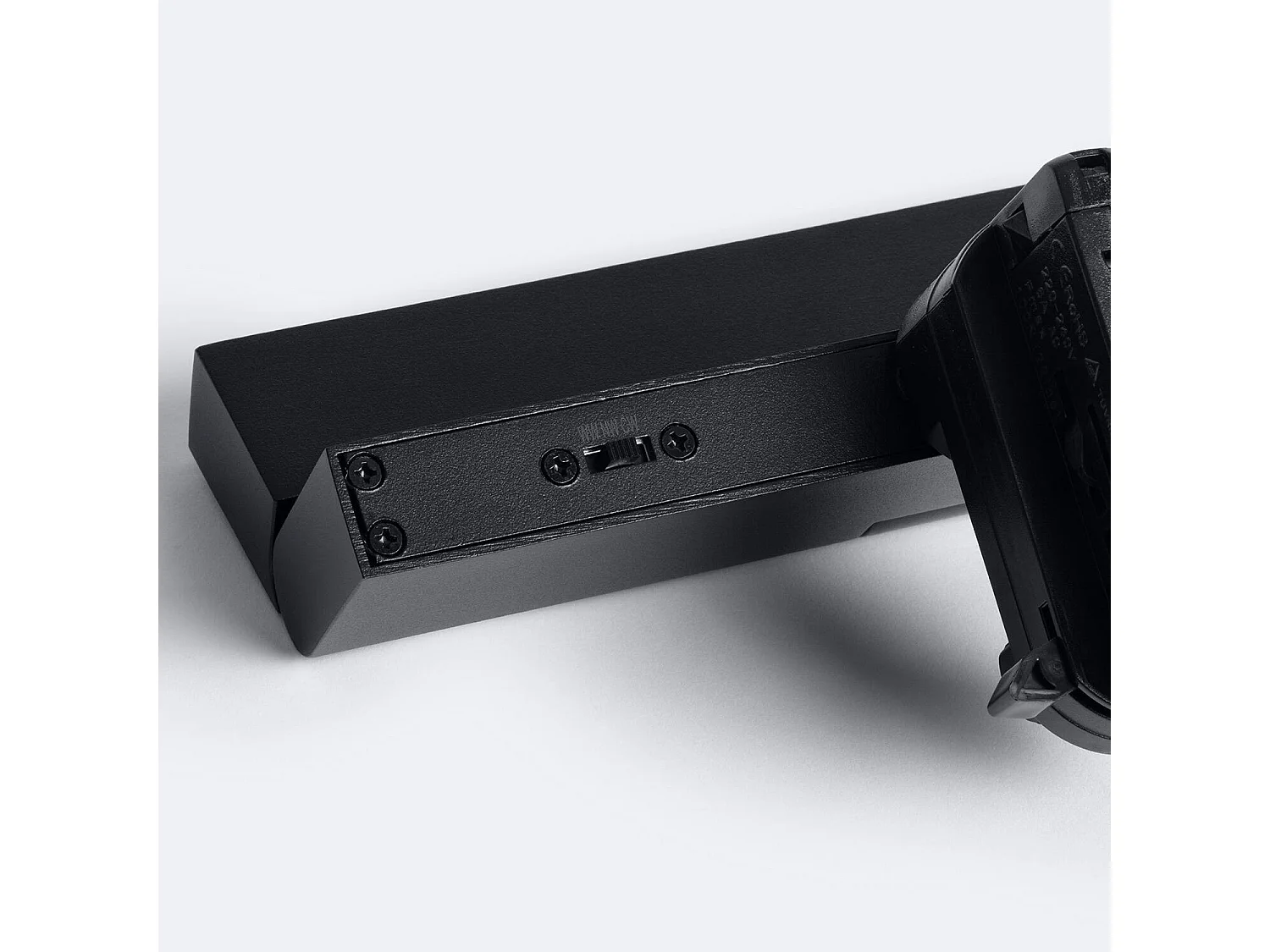 Spot Linéaire LED sur Rail Triphasé 12W CCT Sélectionnable Dimmable Elegant Optic Noir 3000K - 4000K - 5000K Sélectionnable