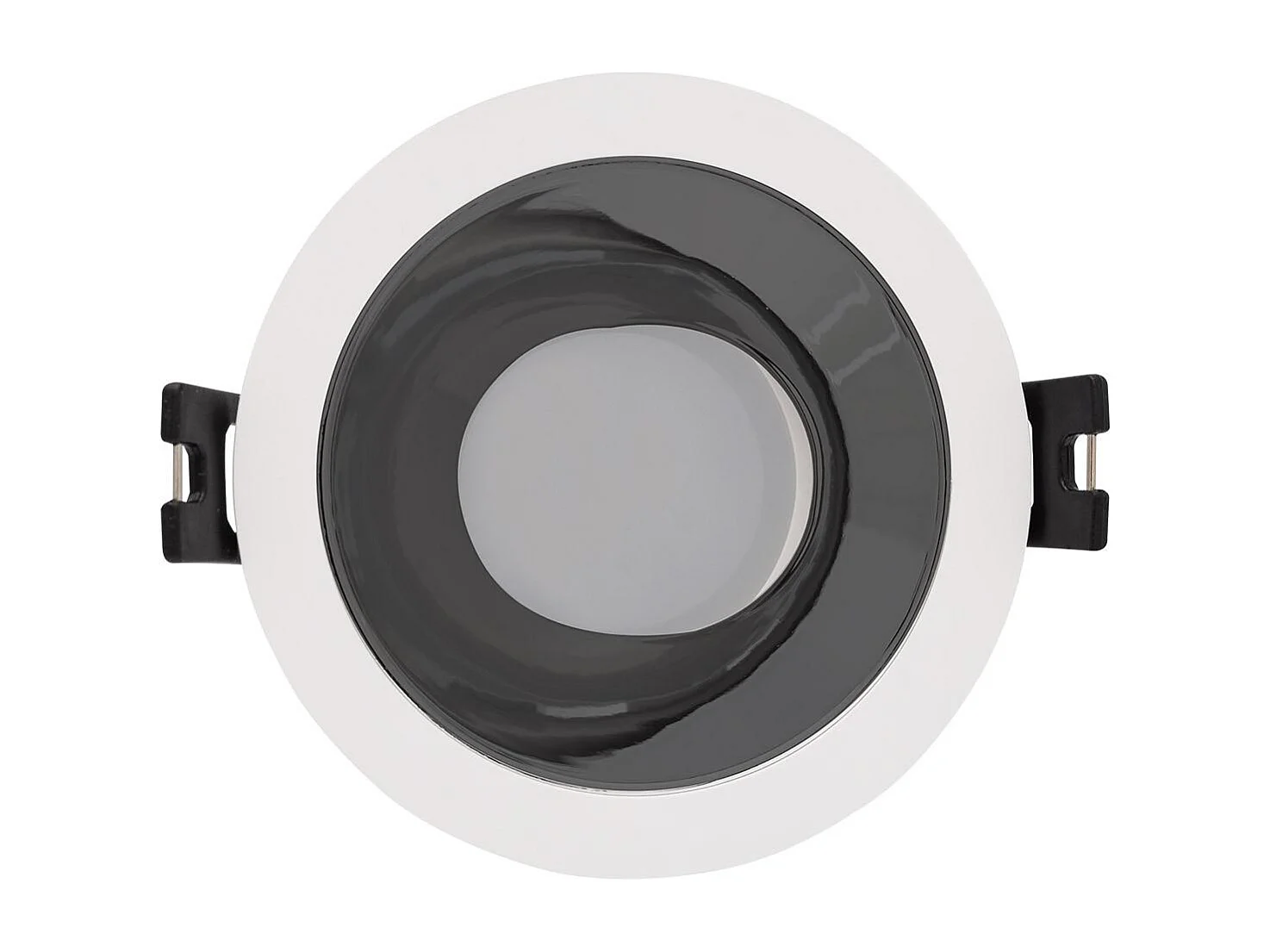 Spot LED Downlight Conique GU10 6W Coupe Ø 75mm PC Galvanisé No Flicker 3000K Bronze Blanc chaud