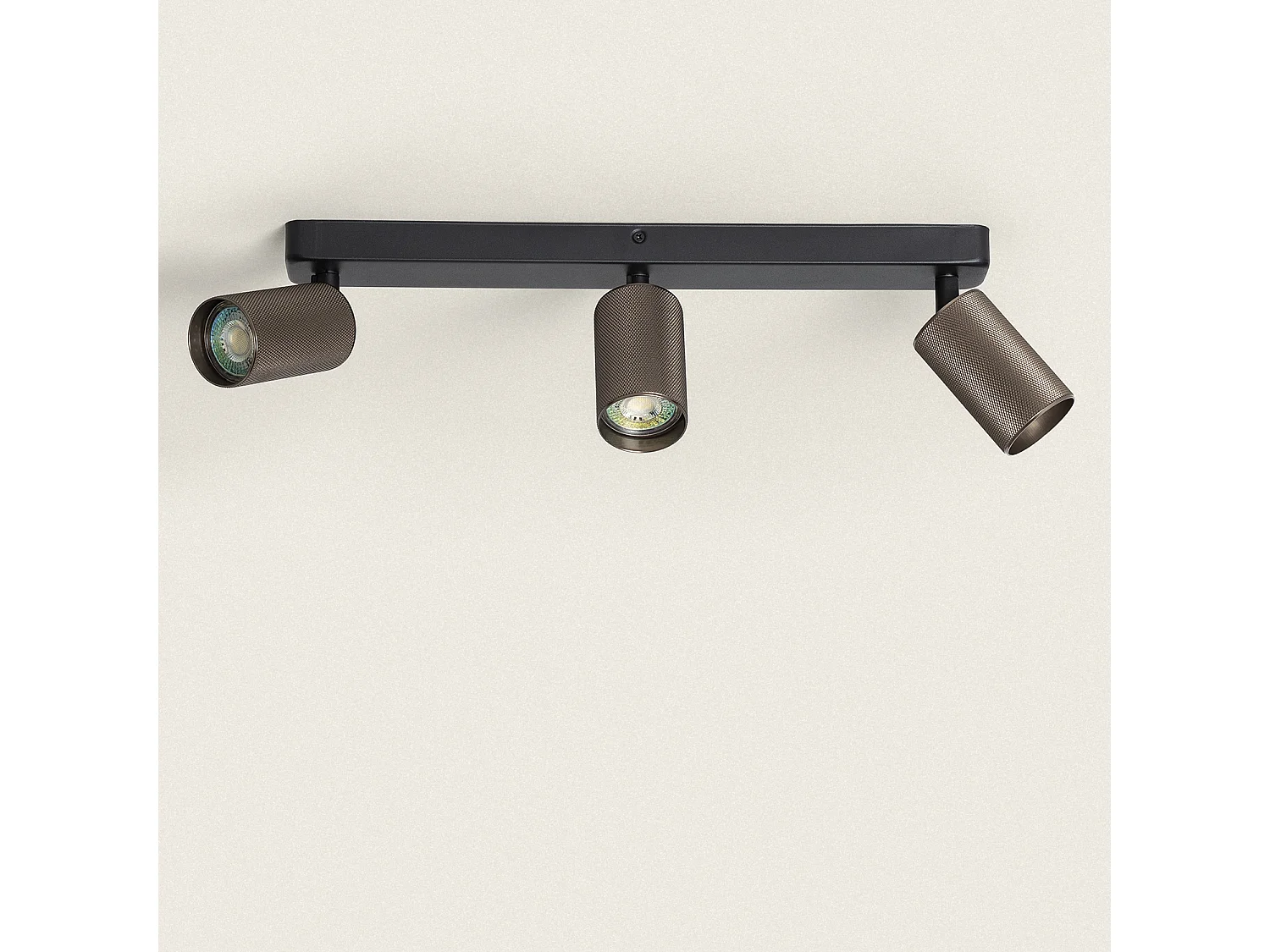 Applique Murale Aluminium Breixo 3 Spots  Bronze