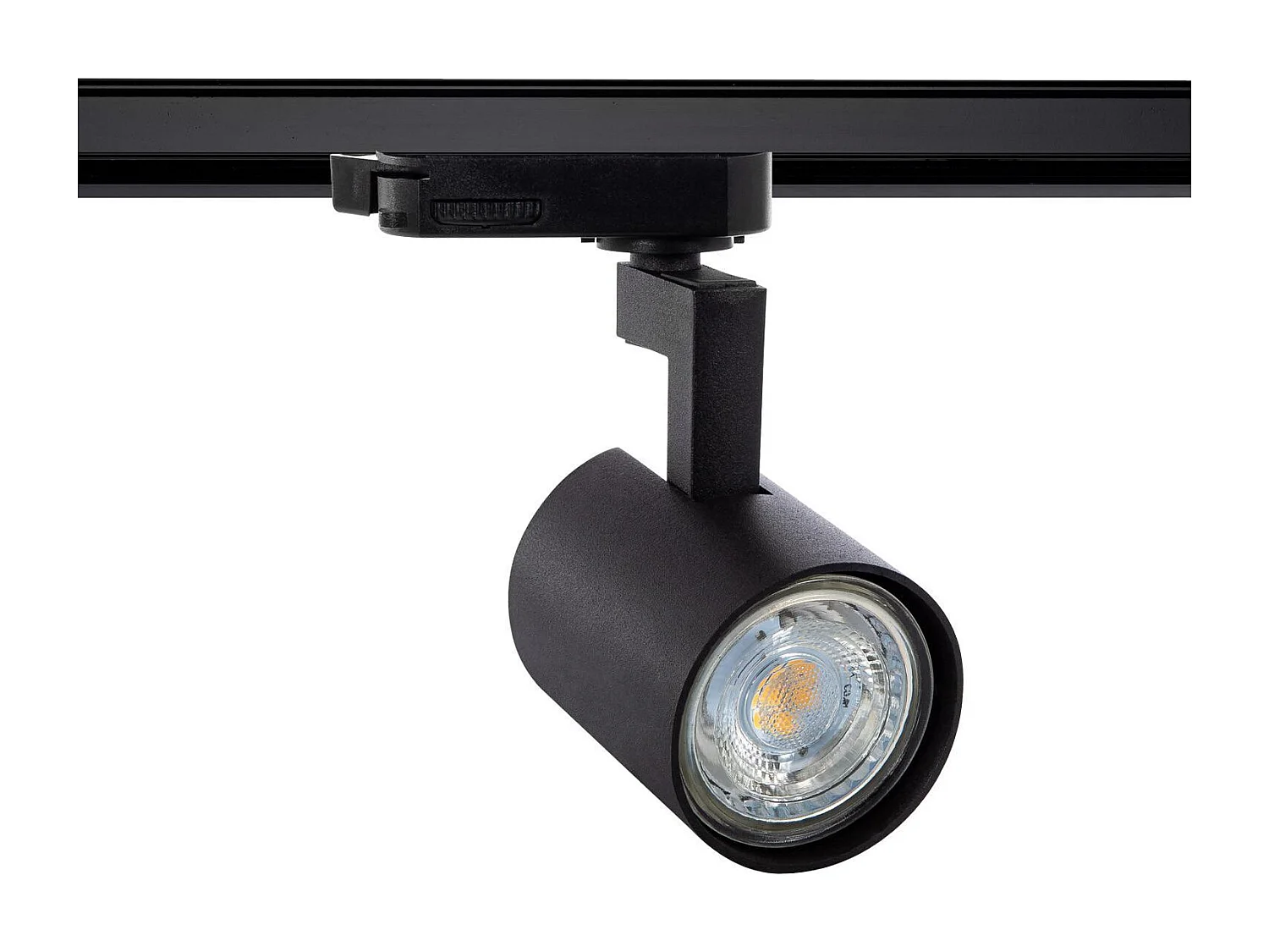 Spot à Douille sur Rail Monophasé Jiuk à Ampoule GU10  Noir