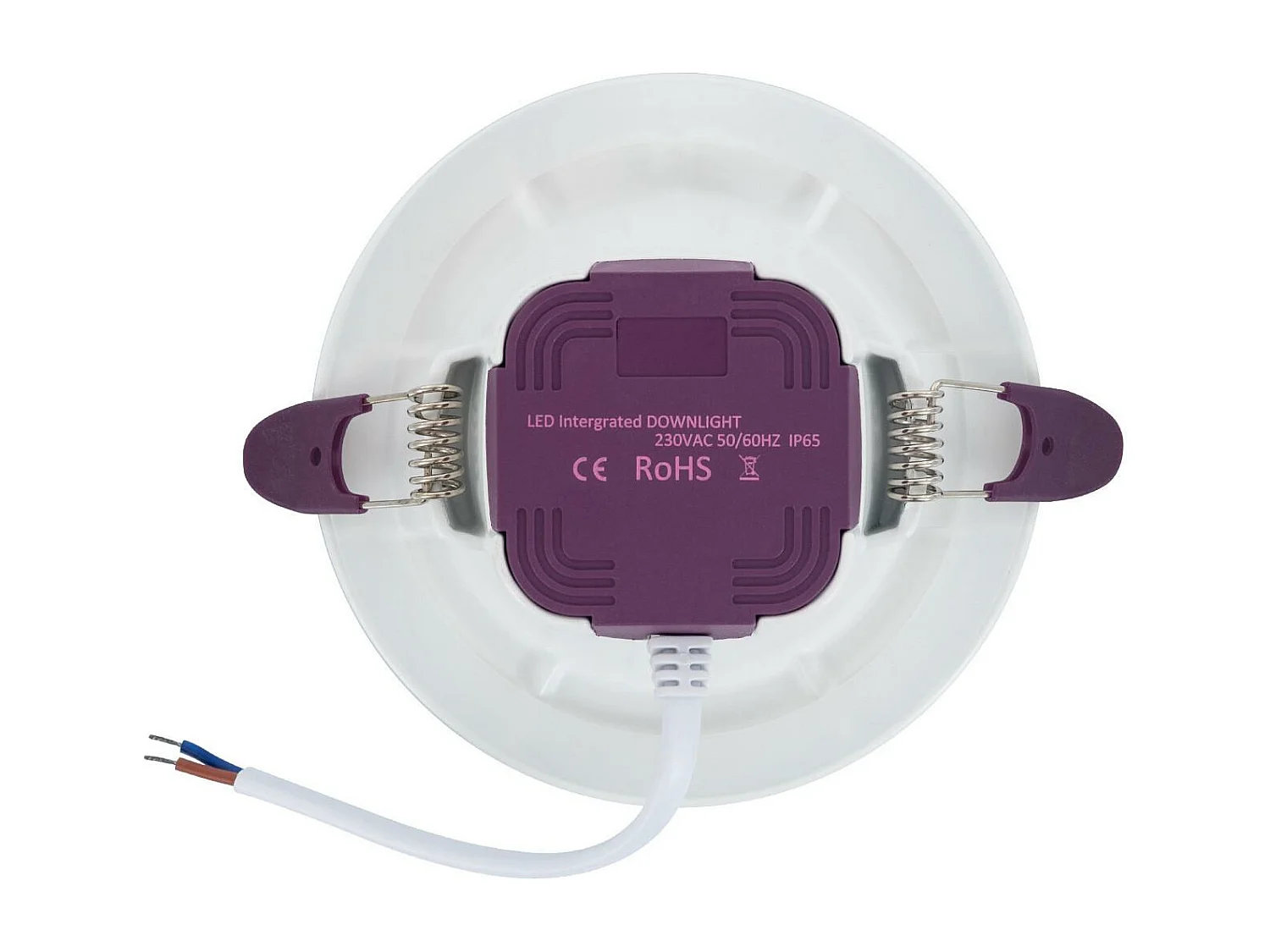 Downlight LED 8W Rond Bain IP65 Coupe Ø 75 mm 2700K Blanc chaud