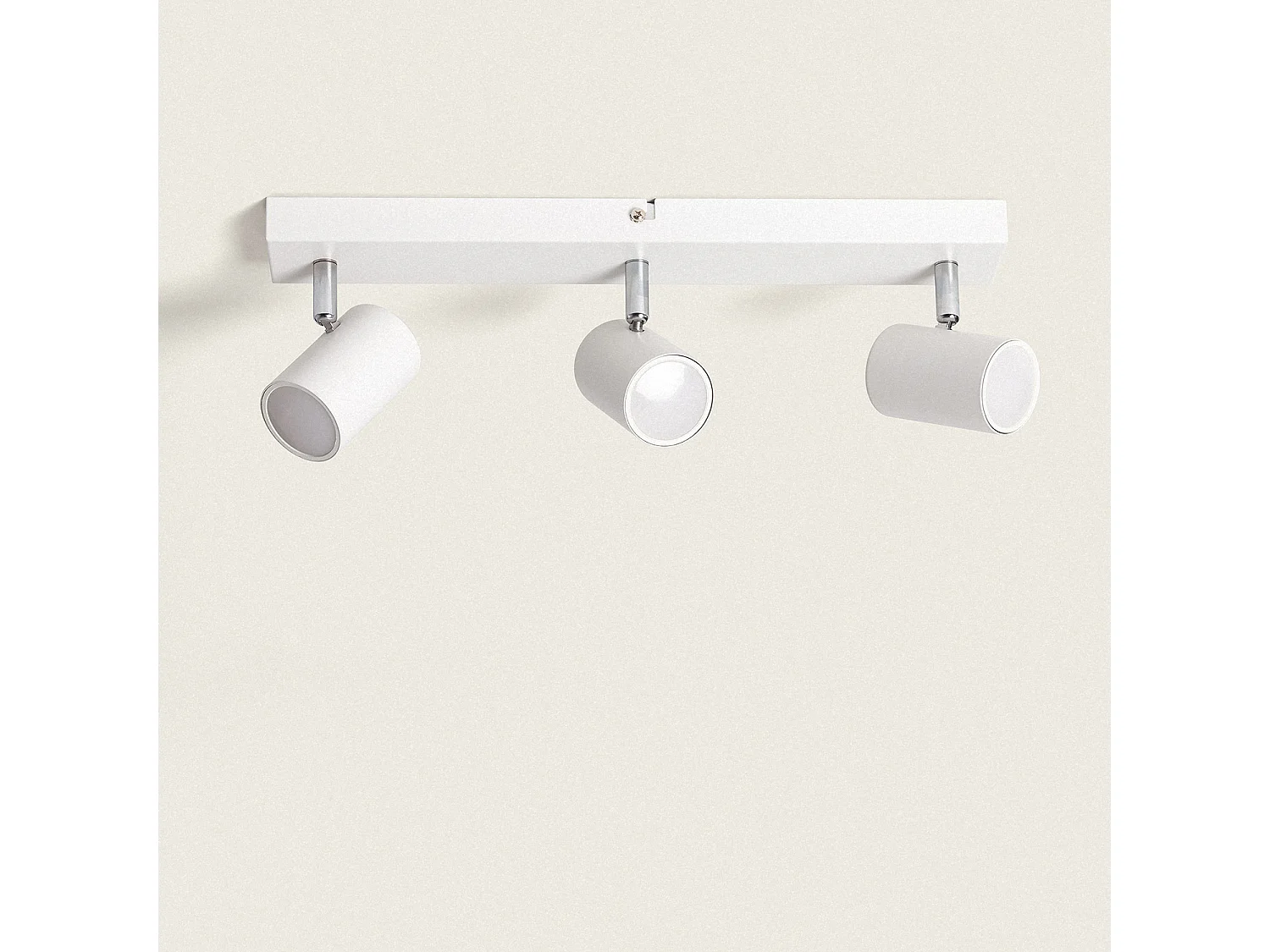 Lámpara de Techo Orientable Metal 3 Focos Wuedy Blanco