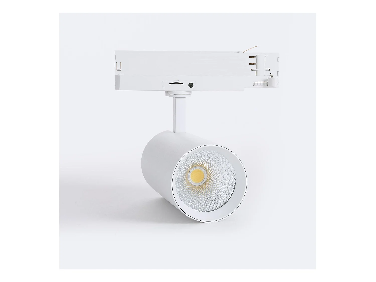 Spot LED sur Rail Triphasé 40W Carlo Blanc 4000K Blanc neutre