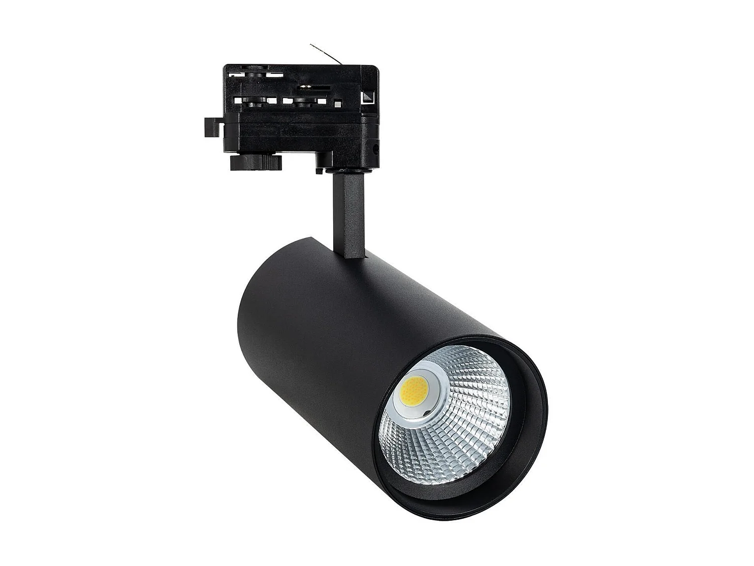 Spot LED sur Rail Triphasé 40W d'Angelo LIFUD Noir 5000K Blanc froid