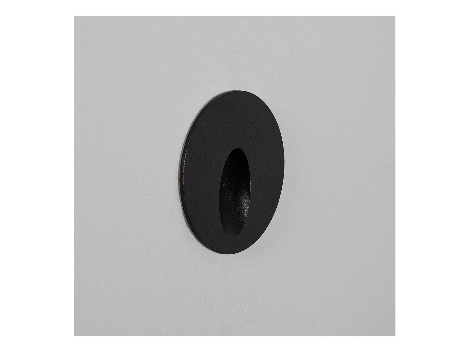 Baliza Exterior LED 3W Empotrable Pared Circular Negro Boiler 4000K Blanco Neutro