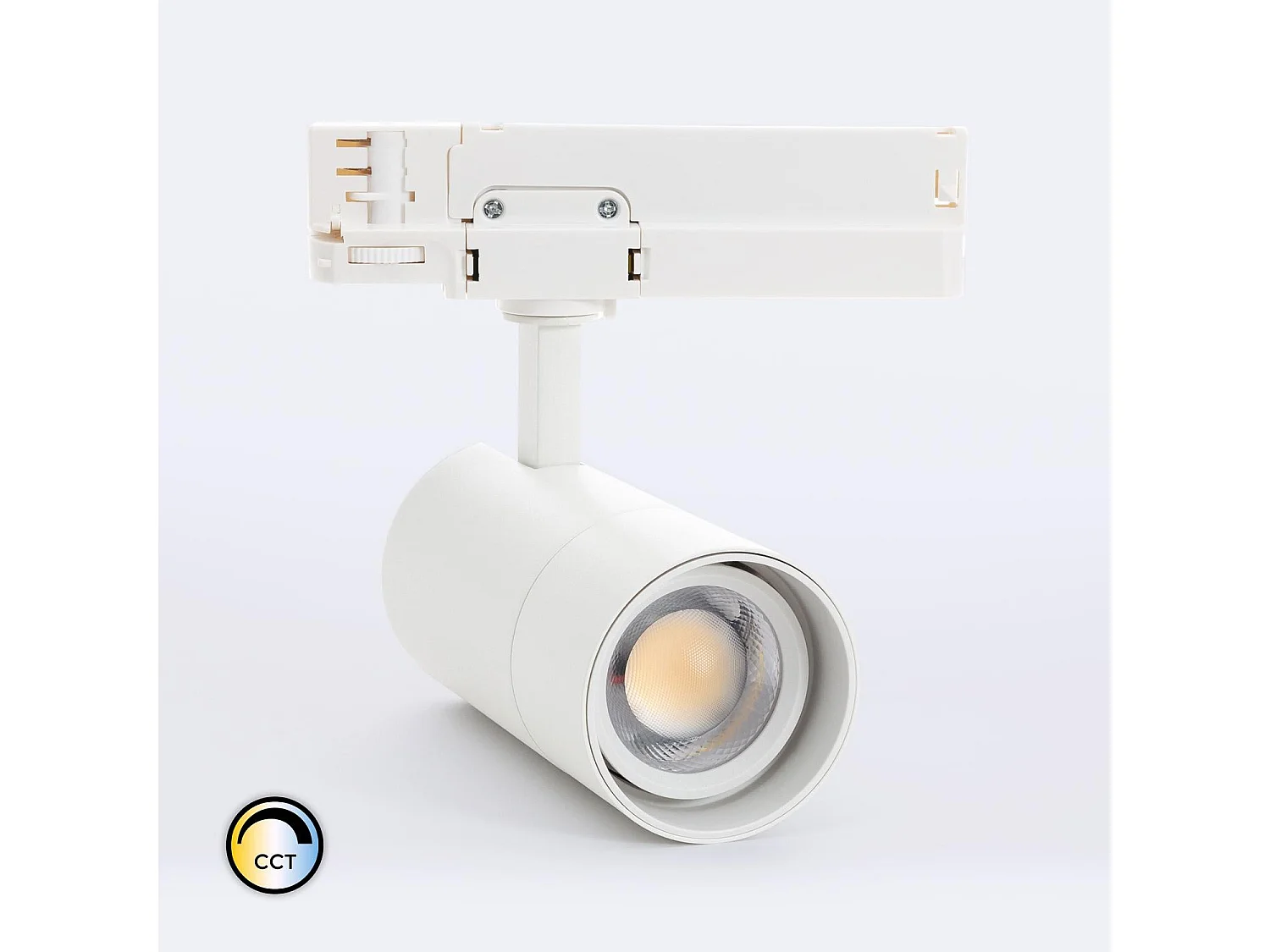 Spot LED sur Rail Triphasé 20W Wild CCT Sélectionnable Multi-Angle 24-60º Special Noir