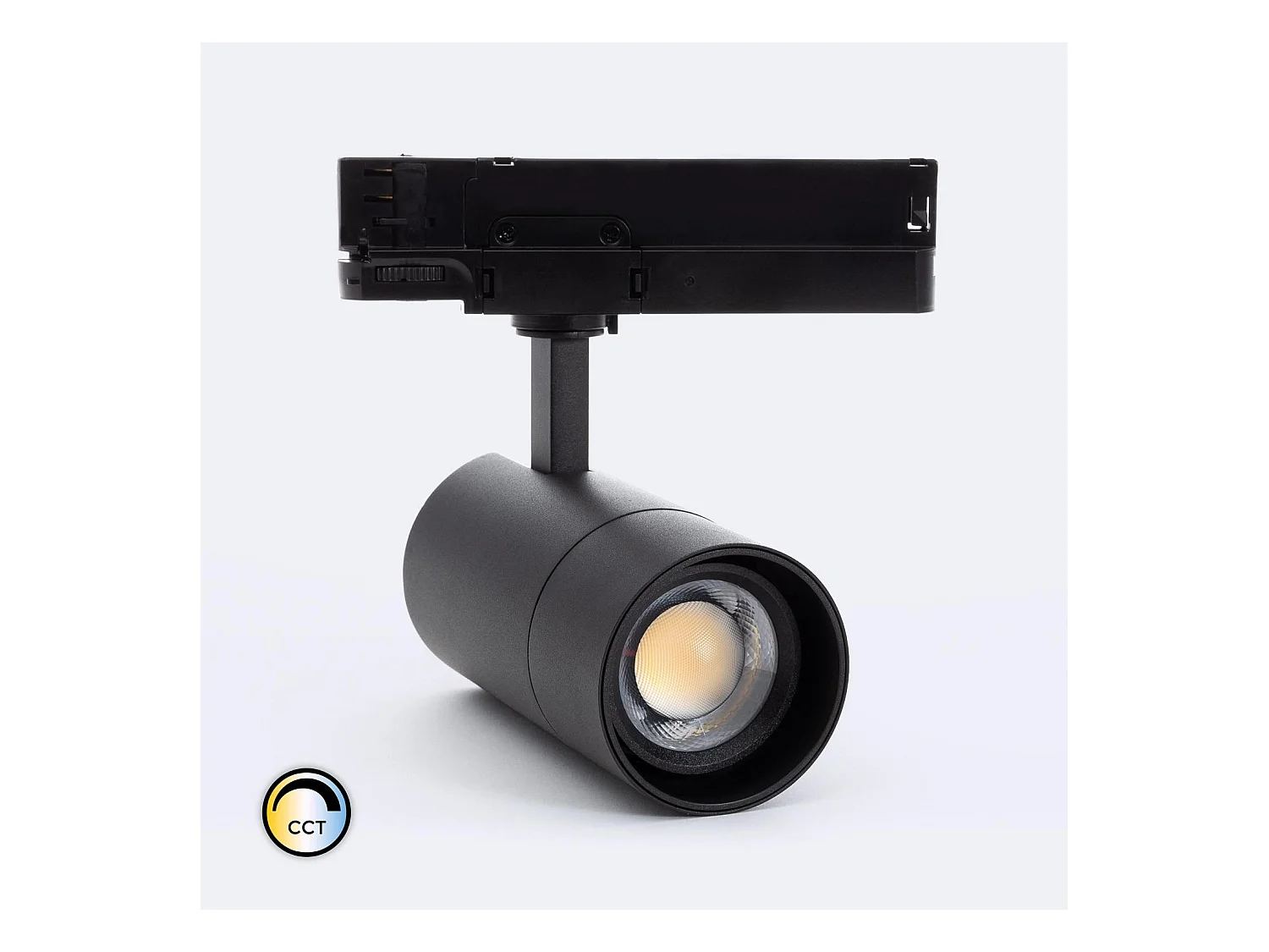 Spot LED sur Rail Triphasé 20W Wild CCT Sélectionnable Multi-Angle 24-60º Special Noir