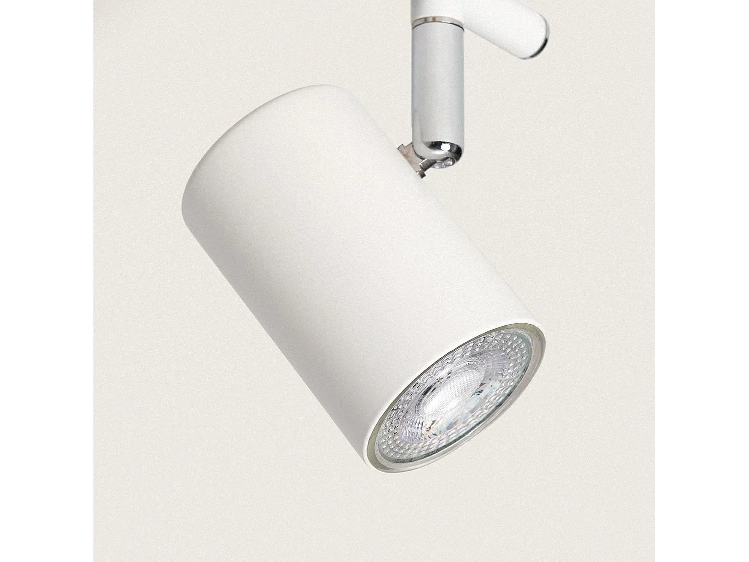 Plafonnier Orientable Bois et métal 2 Spots Albus  Naturel