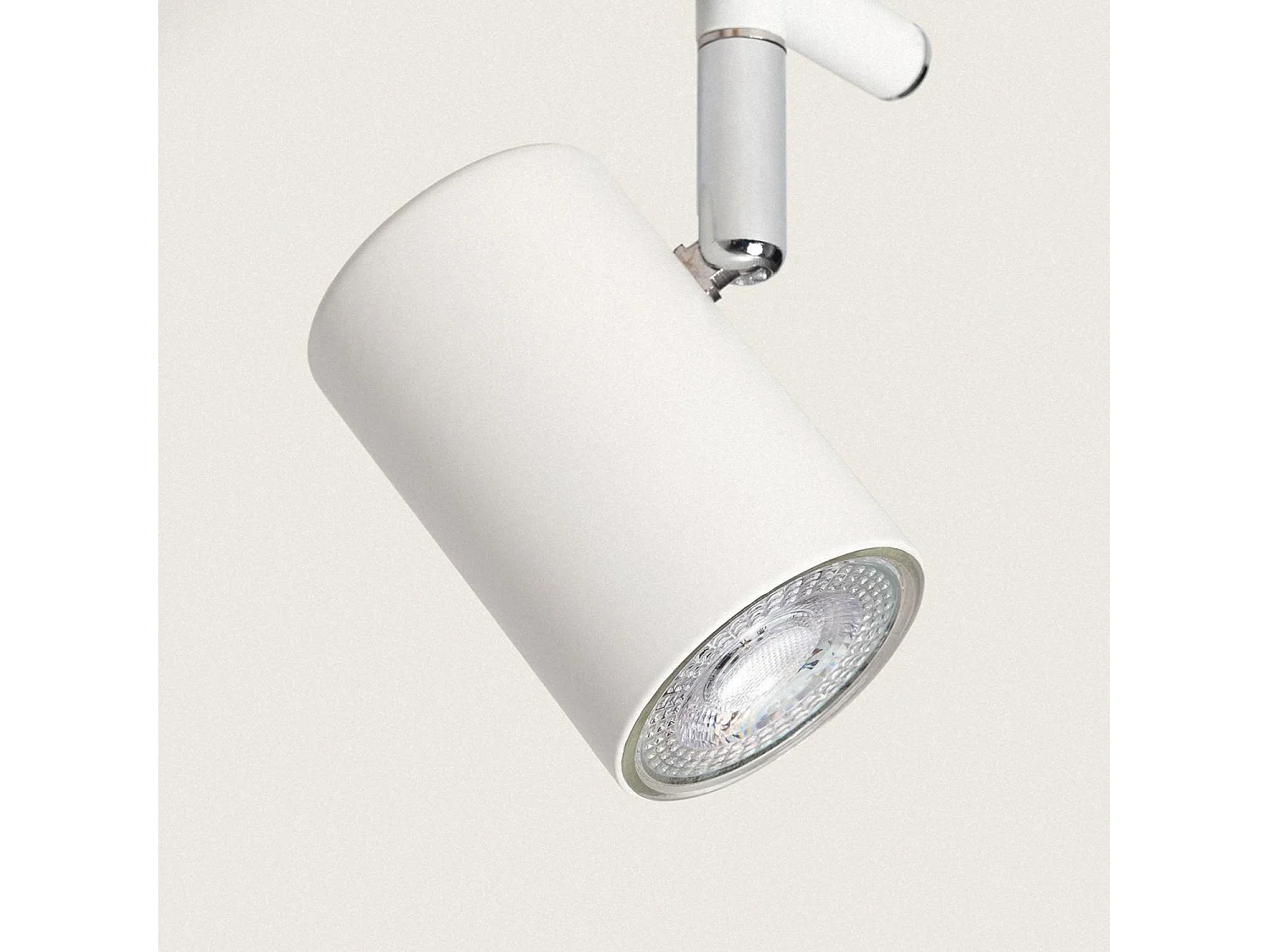 Plafonnier Orientable Bois et métal 2 Spots Albus  Naturel