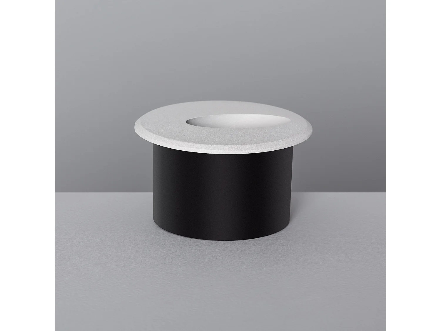 Balise LED Extérieure 3W Encastrable au Mur Ronde Bombée Olite Blanche 4000K Blanc neutre