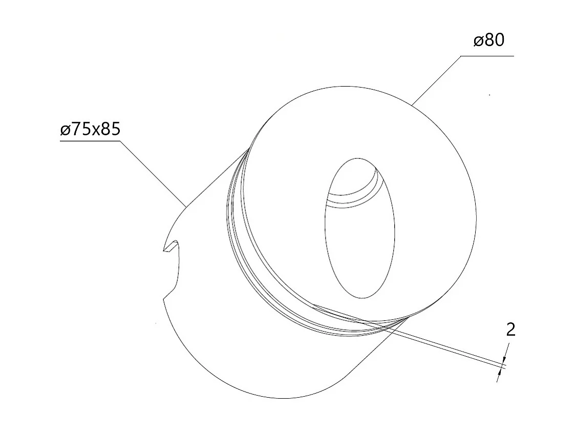 Balise LED Extérieure 3W Encastrable au Mur Ronde Bombée Olite Blanche 4000K Blanc neutre