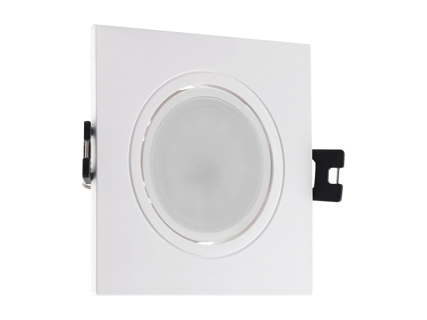 Pack 3 Faretti Downlight GU10 6W Foro Ø 75-85mm No Flicker 3000K Bianco Caldo