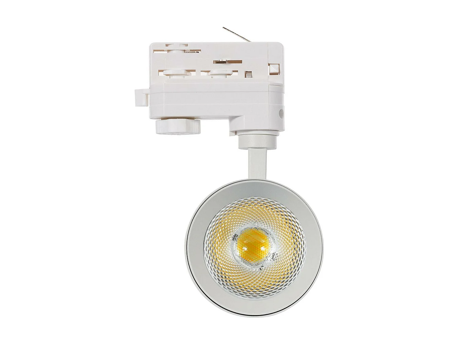 Spot LED sur Rail Triphasé 30W Dimmable Mallet CCT Sélectionnable Blanc