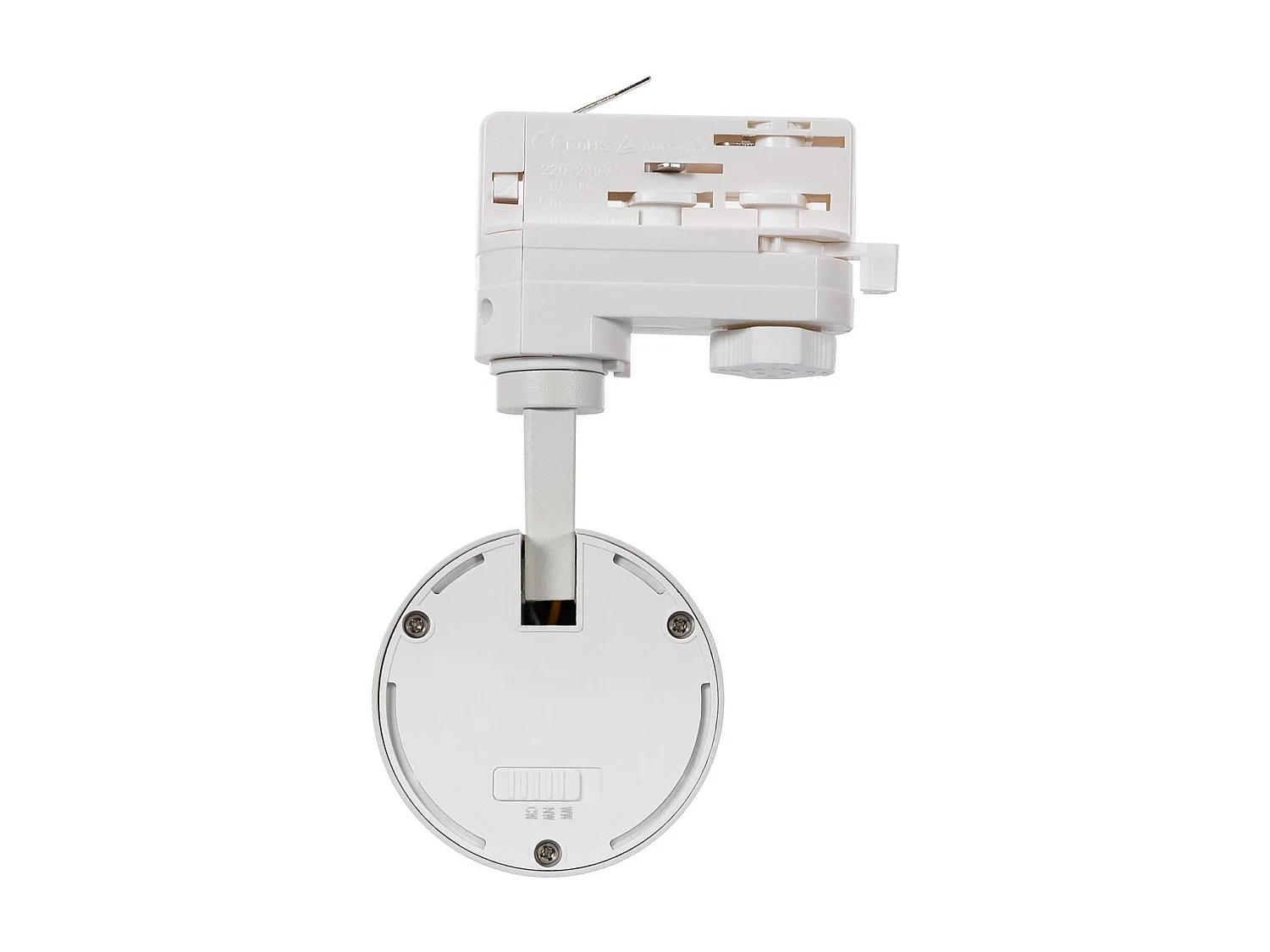Spot LED sur Rail Triphasé 30W Dimmable Mallet CCT Sélectionnable Blanc