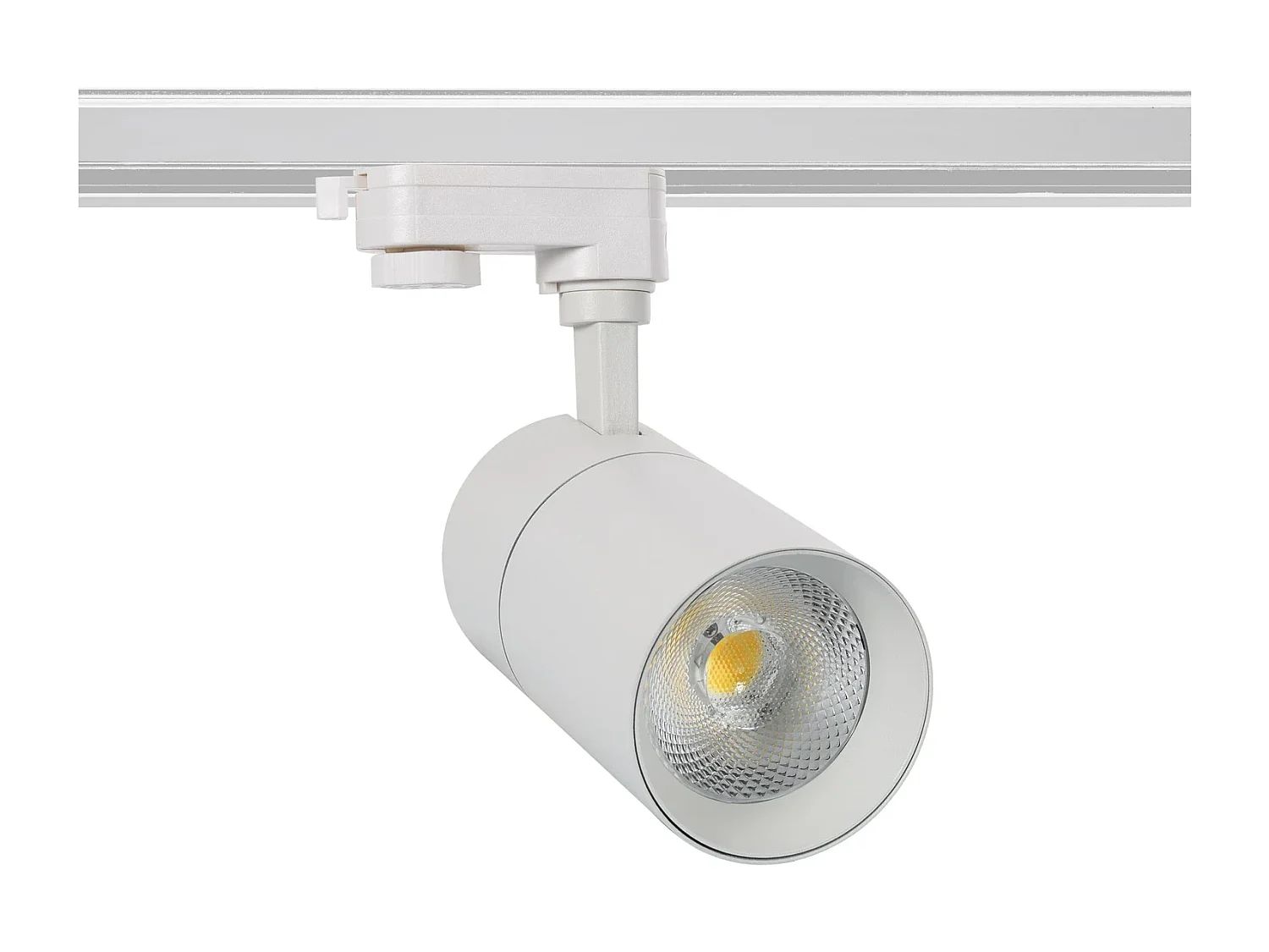 Spot LED sur Rail Triphasé 30W Dimmable Mallet CCT Sélectionnable Blanc