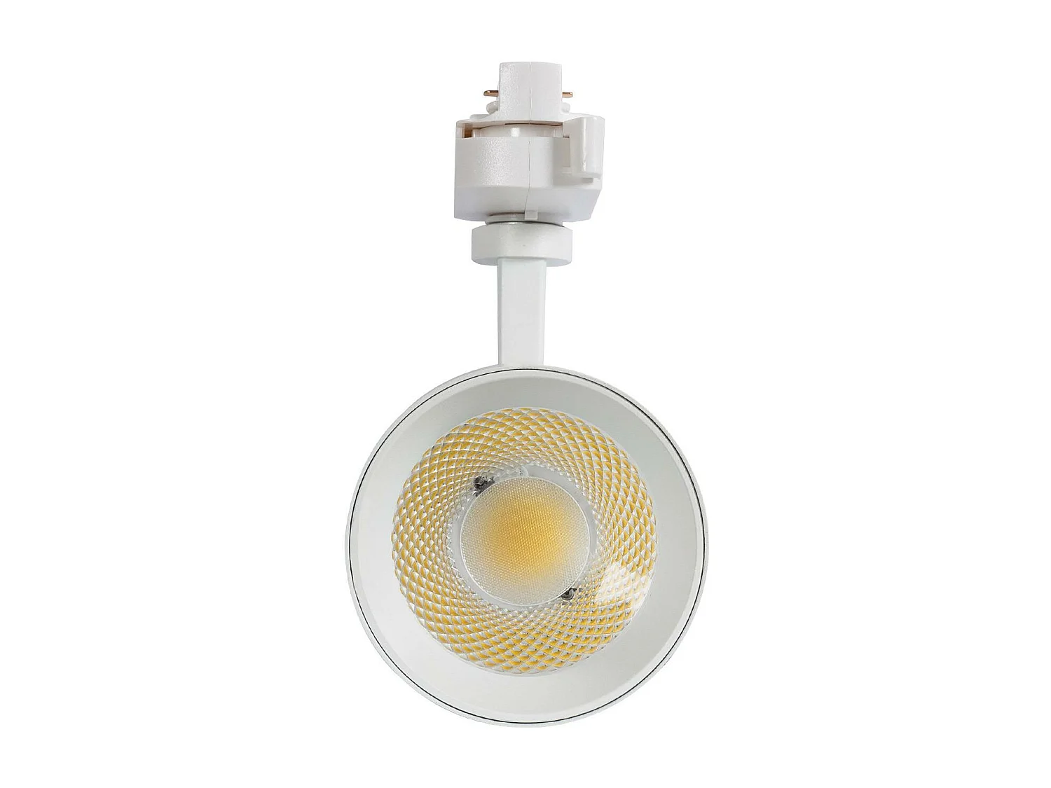 Spot LED sur Rail Monophasé 20W Mallet Dimmable CCT Sélectionnable Blanc