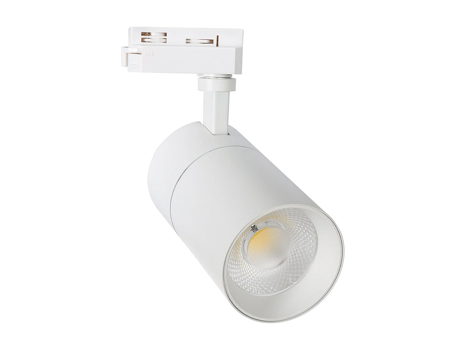 Spot LED sur Rail Monophasé 20W Mallet Dimmable CCT Sélectionnable Blanc
