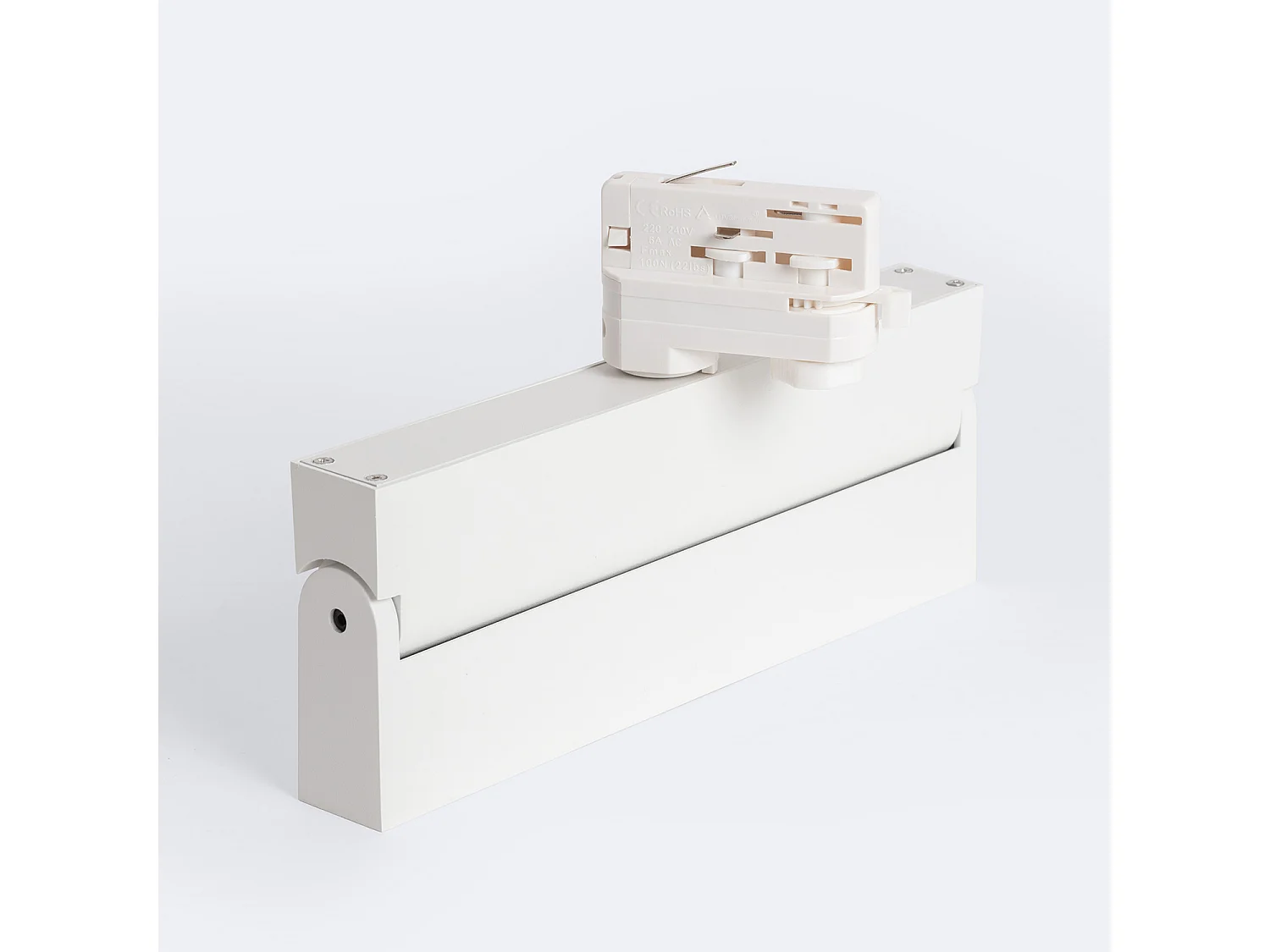 Spot Linéaire LED sur Rail Triphasé 24W CCT Sélectionnable Dimmable Elegant Blanc (3000K - 4000K - 5000K) Sélectionnable