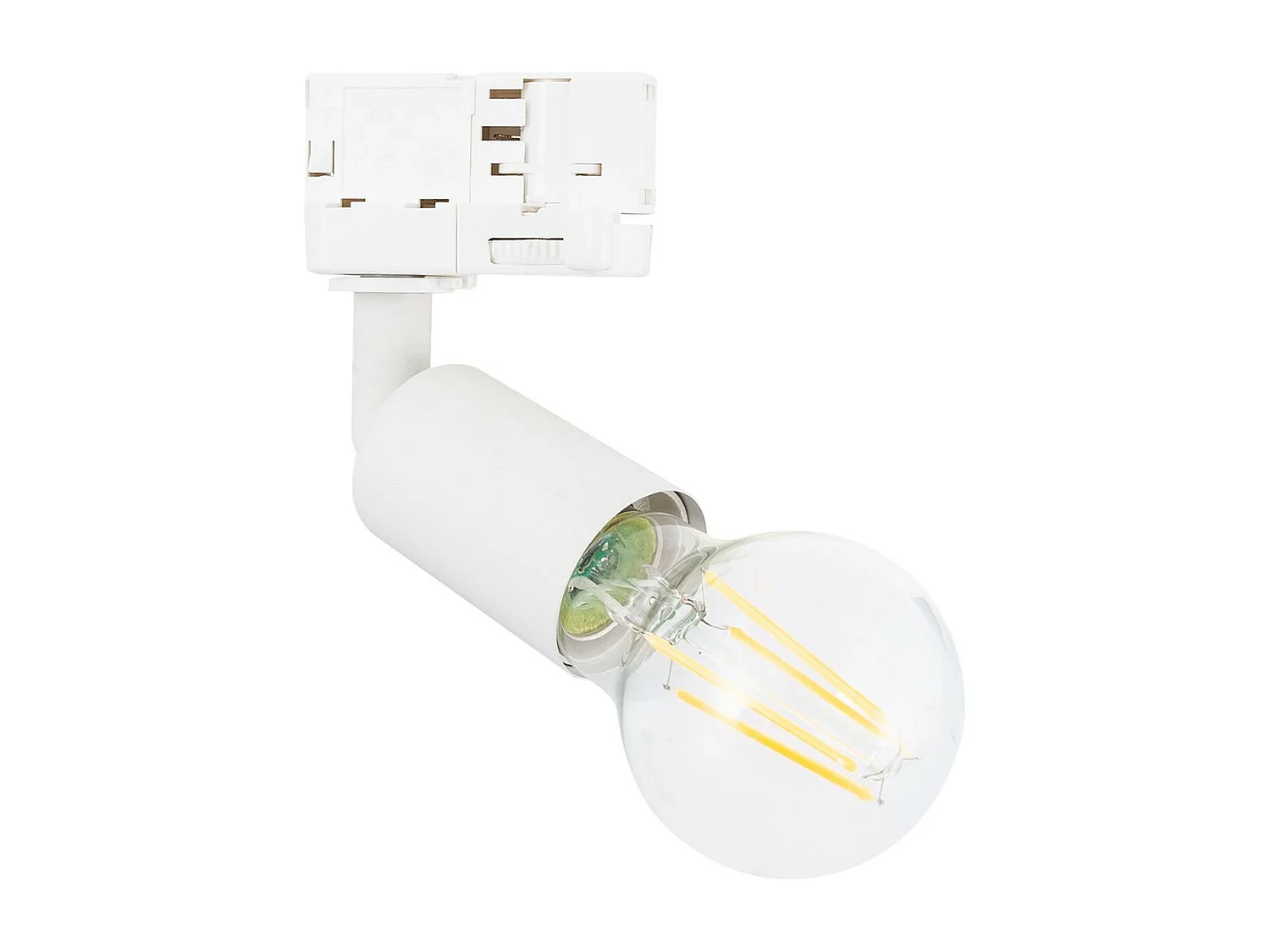 Spot à Douille sur Rail Triphasé Oasis pour Ampoule E27 Blanc