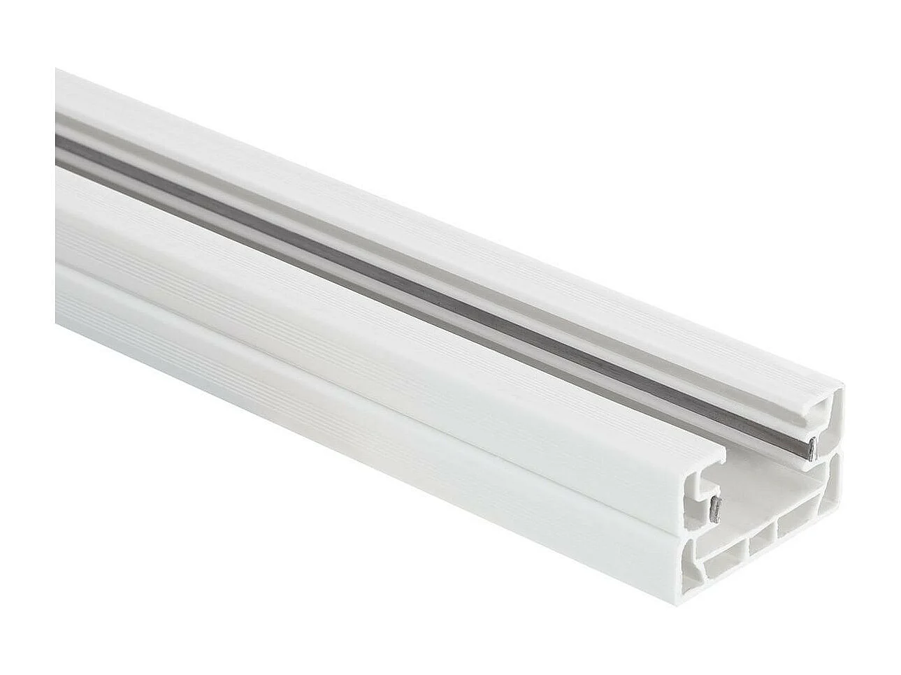 Rail Monophasé PC 2 Mètres pour Spots LED  Blanc