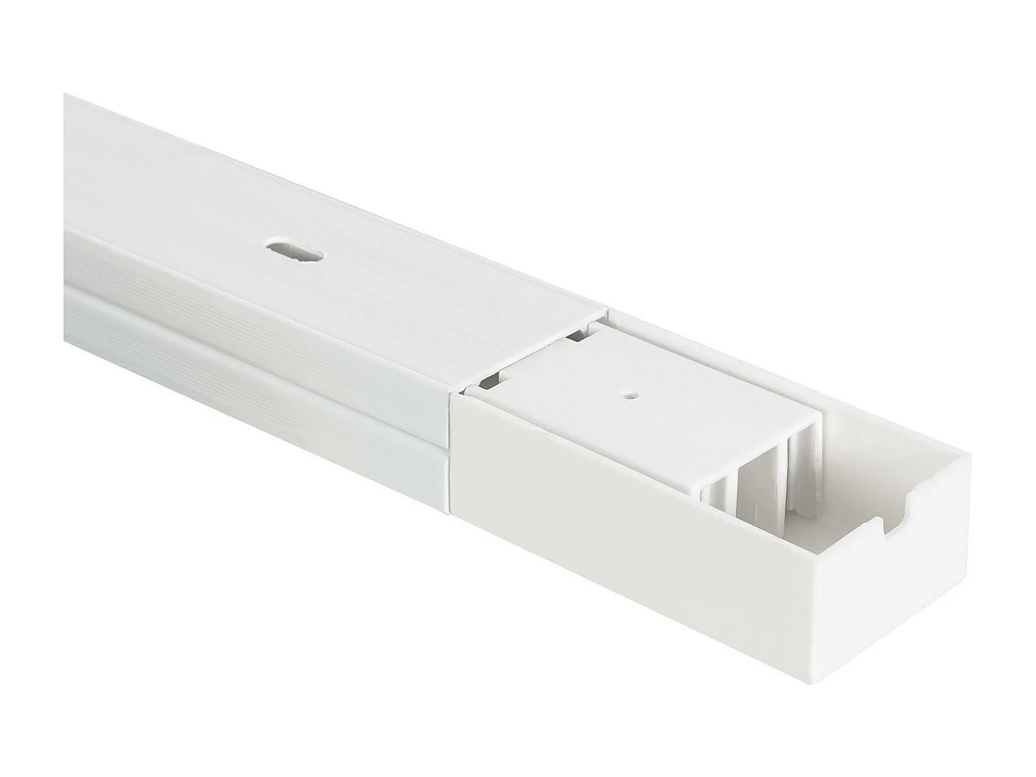 Rail Monophasé PC 2 Mètres pour Spots LED  Blanc