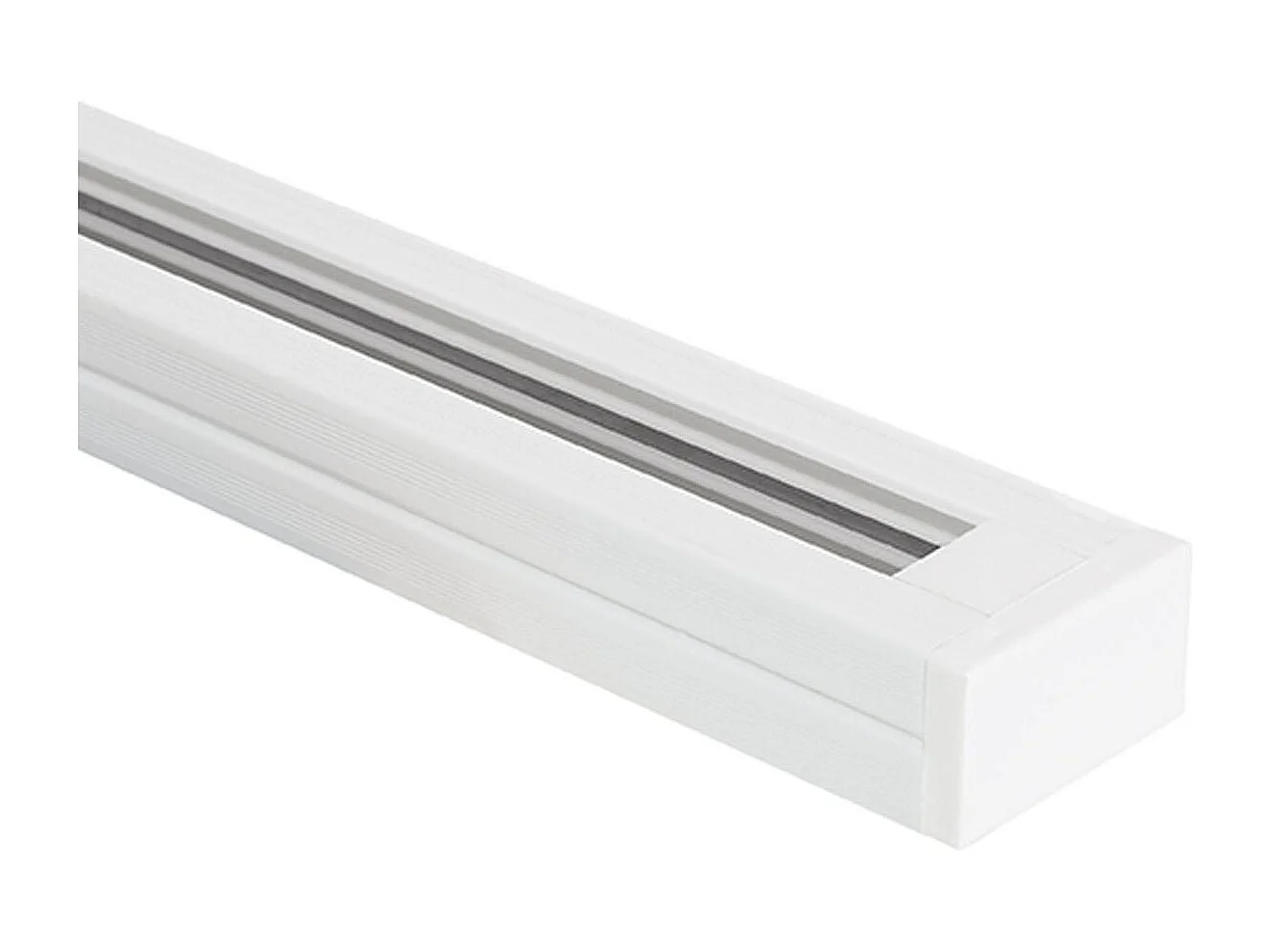 Rail Monophasé PC 2 Mètres pour Spots LED  Blanc