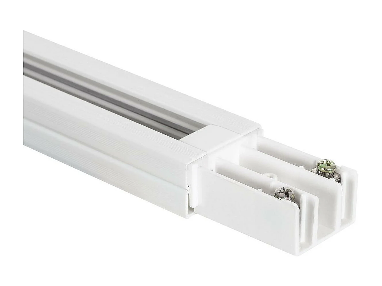 Rail Monophasé PC 2 Mètres pour Spots LED  Blanc