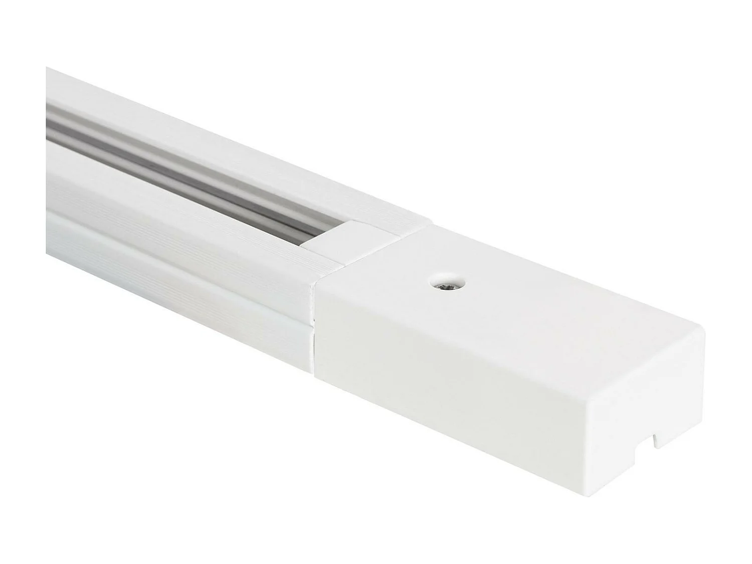 Rail Monophasé PC 2 Mètres pour Spots LED  Blanc