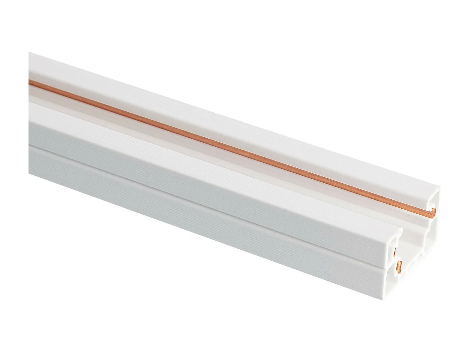 Rail Monophasé PC 2 Mètres pour Spots LED  Blanc