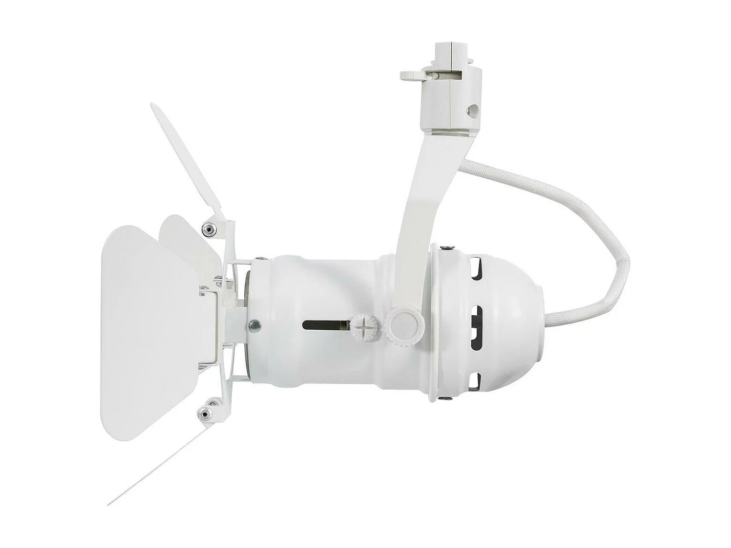 Spot à Douille sur Rail Monophasé Cinema Kurangna pour Ampoule GU10 Blanc