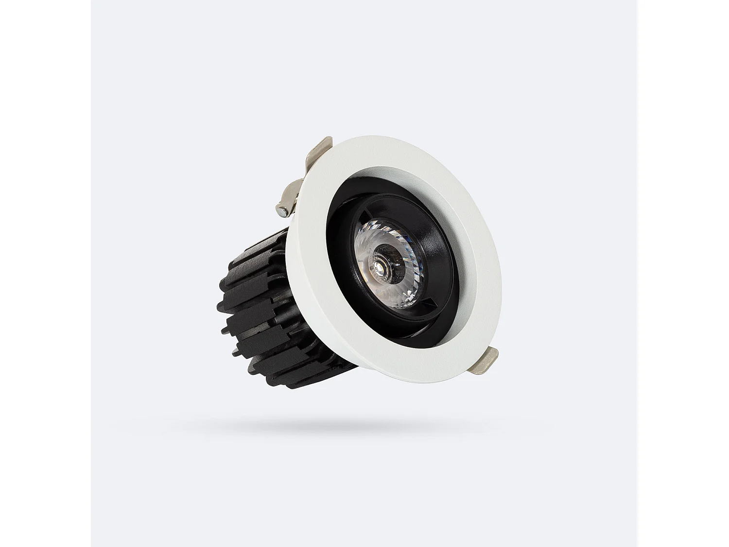 Spot LED Downlight COB Rond Orientable 360º (UGR19) High Lumen CRI90 Expert Color No Flicker 7W Coupe Ø 80mm  No Flicker 2700K Blanc chaud