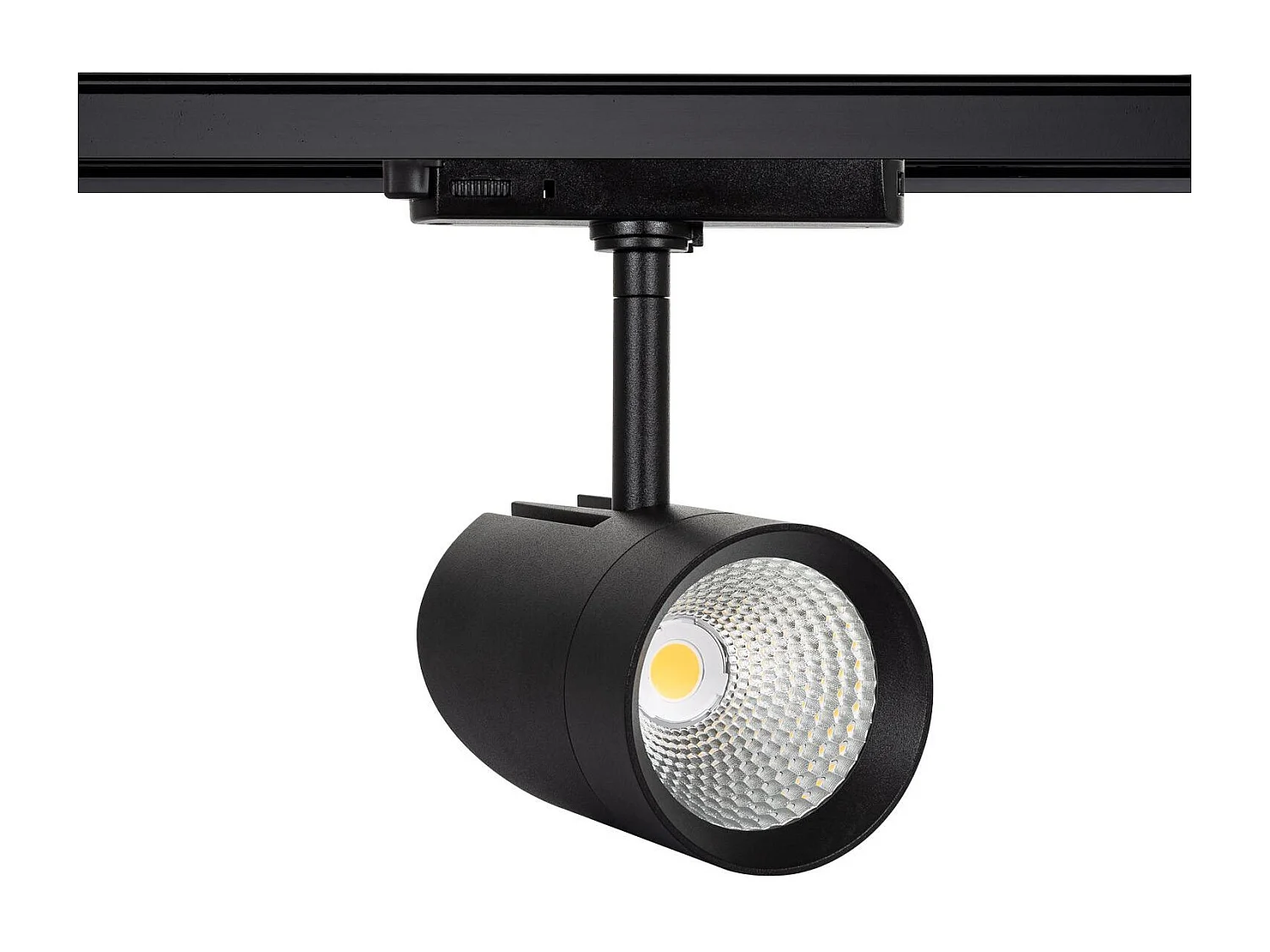 Spot LED sur Rail Triphasé 30W Fuji Noir 4000K Blanc neutre