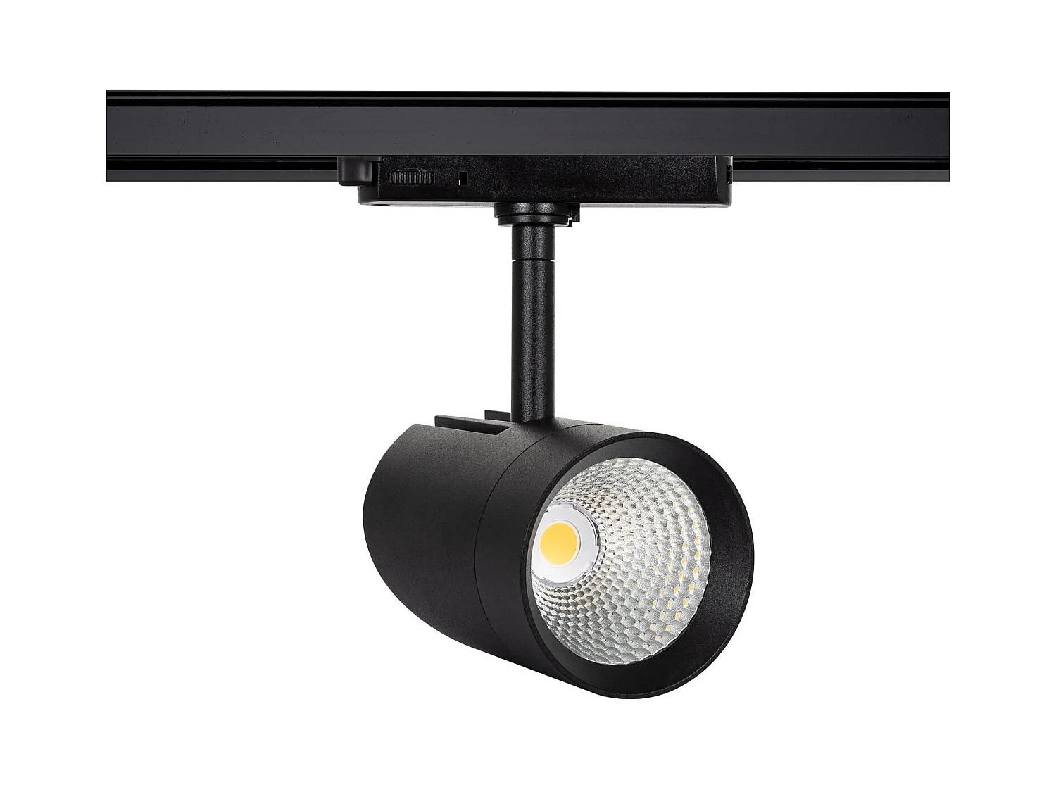 Spot LED sur Rail Triphasé 30W Fuji Noir 4000K Blanc neutre