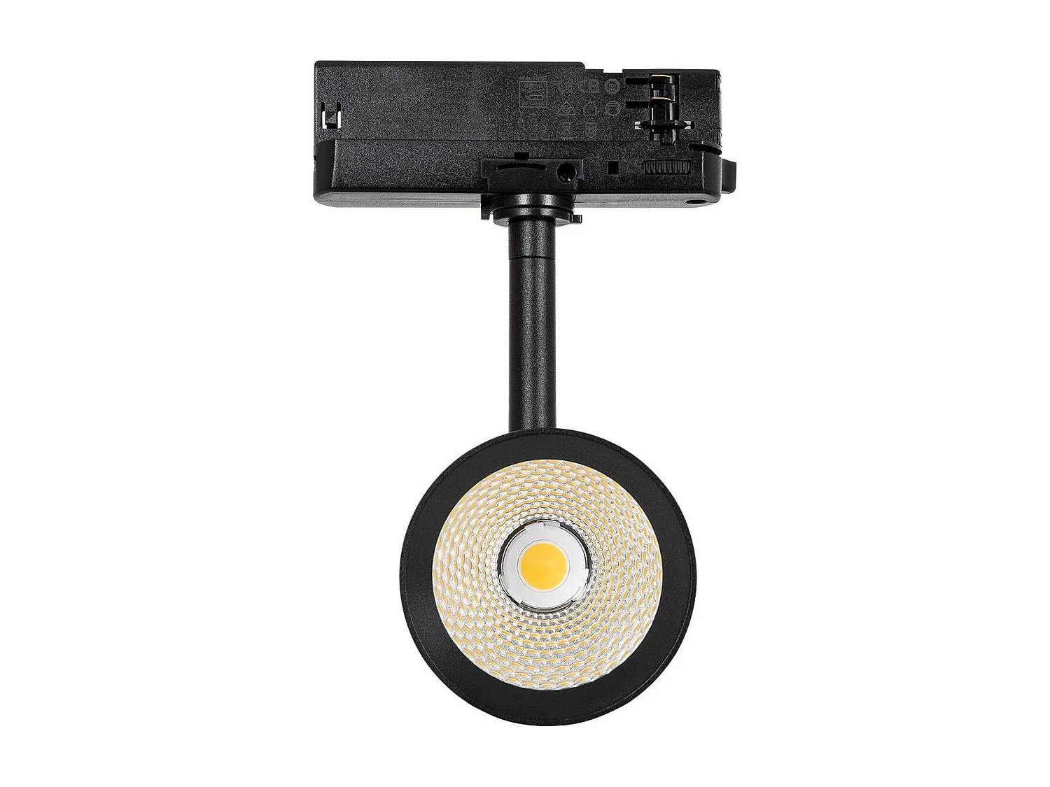 Spot LED sur Rail Triphasé 30W Fuji Noir 4000K Blanc neutre