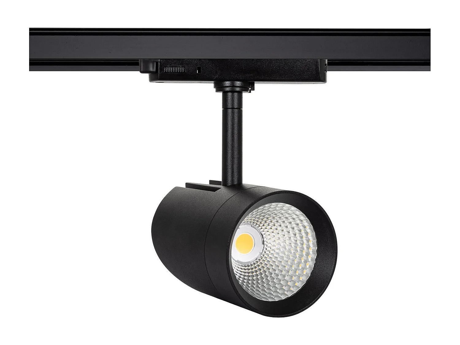 Spot LED sur Rail Triphasé 30W Fuji Noir 4000K Blanc neutre