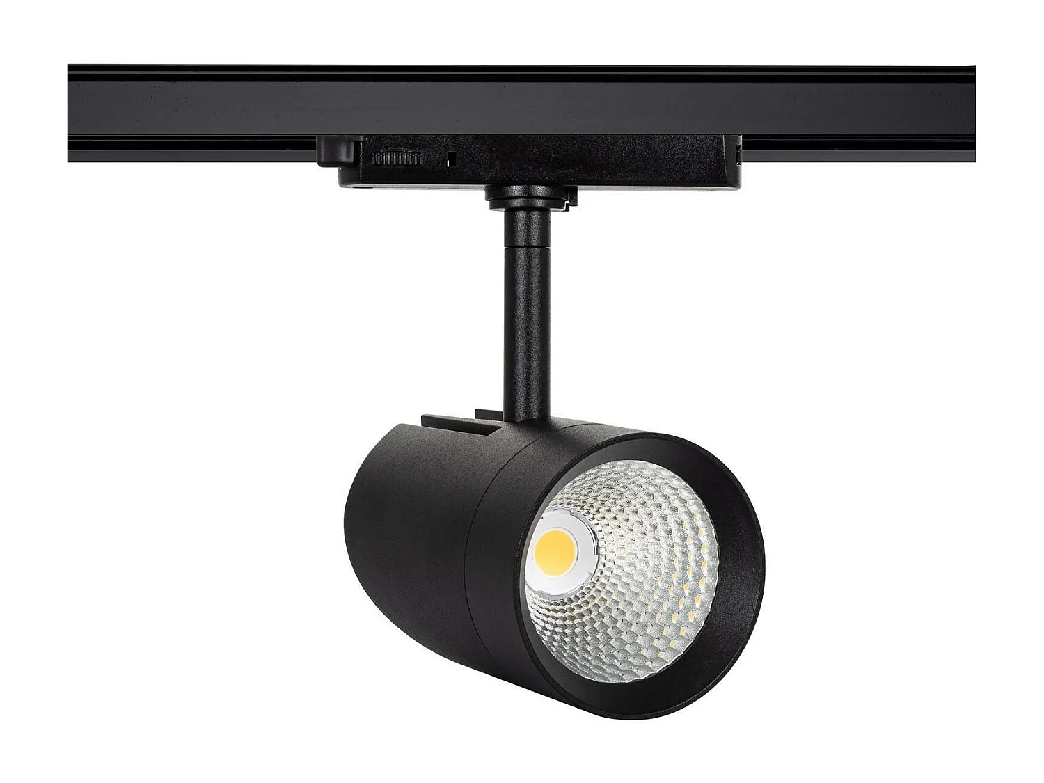 Spot LED sur Rail Triphasé 30W Fuji Noir 4000K Blanc neutre