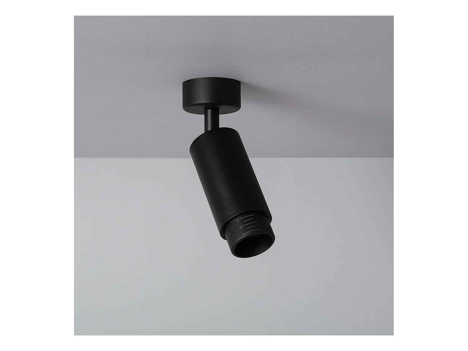 Spot à Douille en Saillie Ágata Multiangle 10-50º pour Ampoule GU10 Noir
