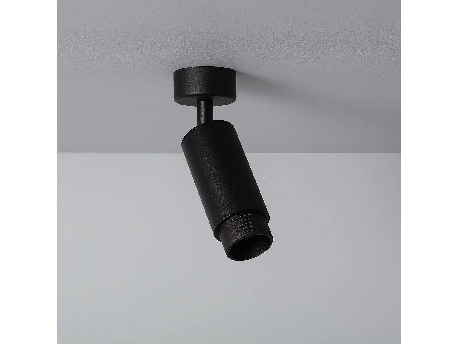 Spot à Douille en Saillie Ágata Multiangle 10-50º pour Ampoule GU10 Noir