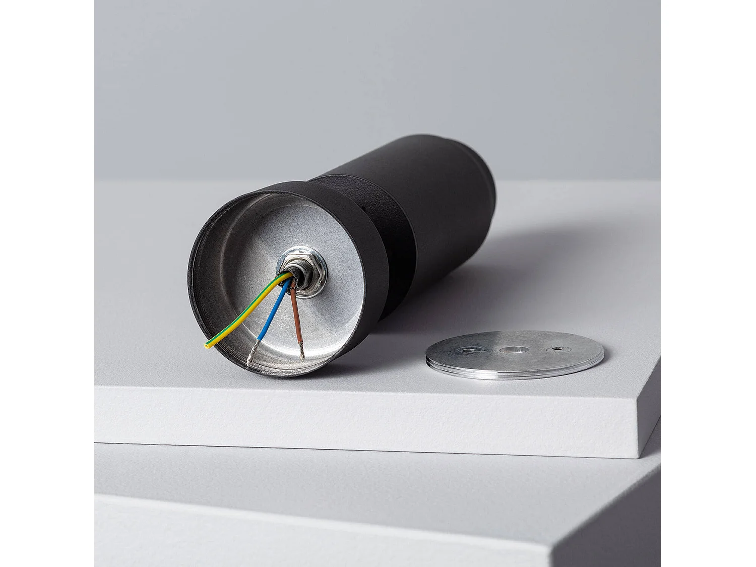 Spot à Douille en Saillie Ágata Multiangle 10-50º pour Ampoule GU10 Noir