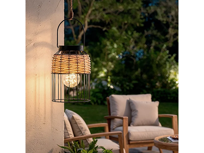 Suspension Extérieure LED Solaire Vico 2700K Blanc chaud