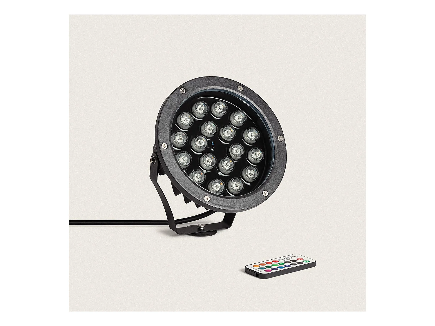 Spot Extérieur LED 18W RGB Colmar sur Piquet  RGB