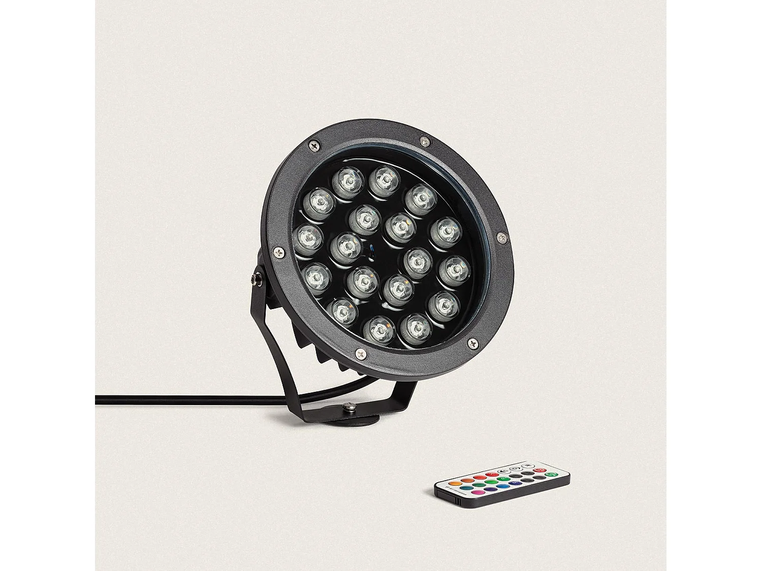 Foco Exterior LED 18W IP67 con Pincho Colmar RGB RGB