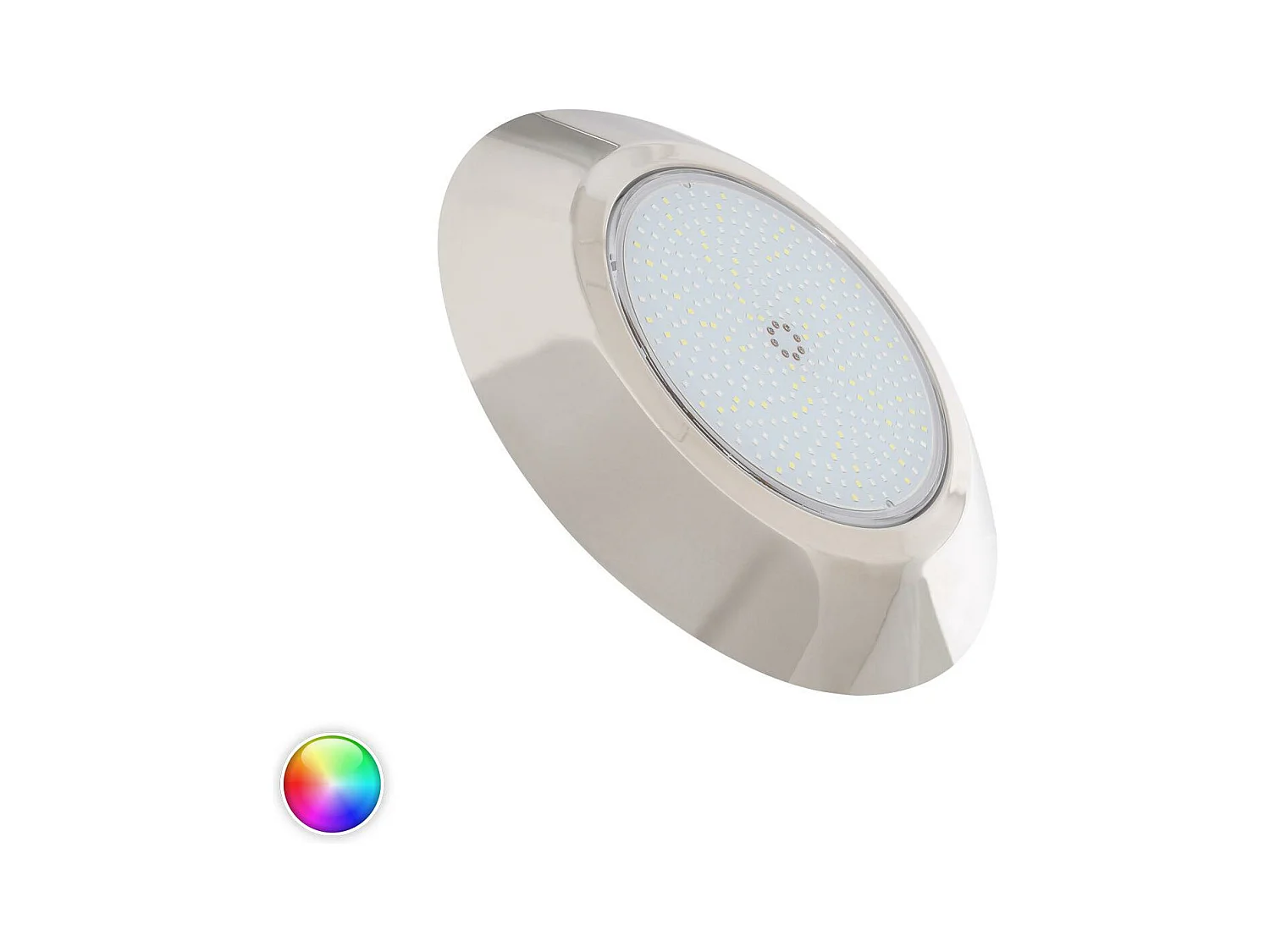 Spot LED Piscine en Saillie Inox RGBW Submersible 12V DC IP68 24W  RGBW
