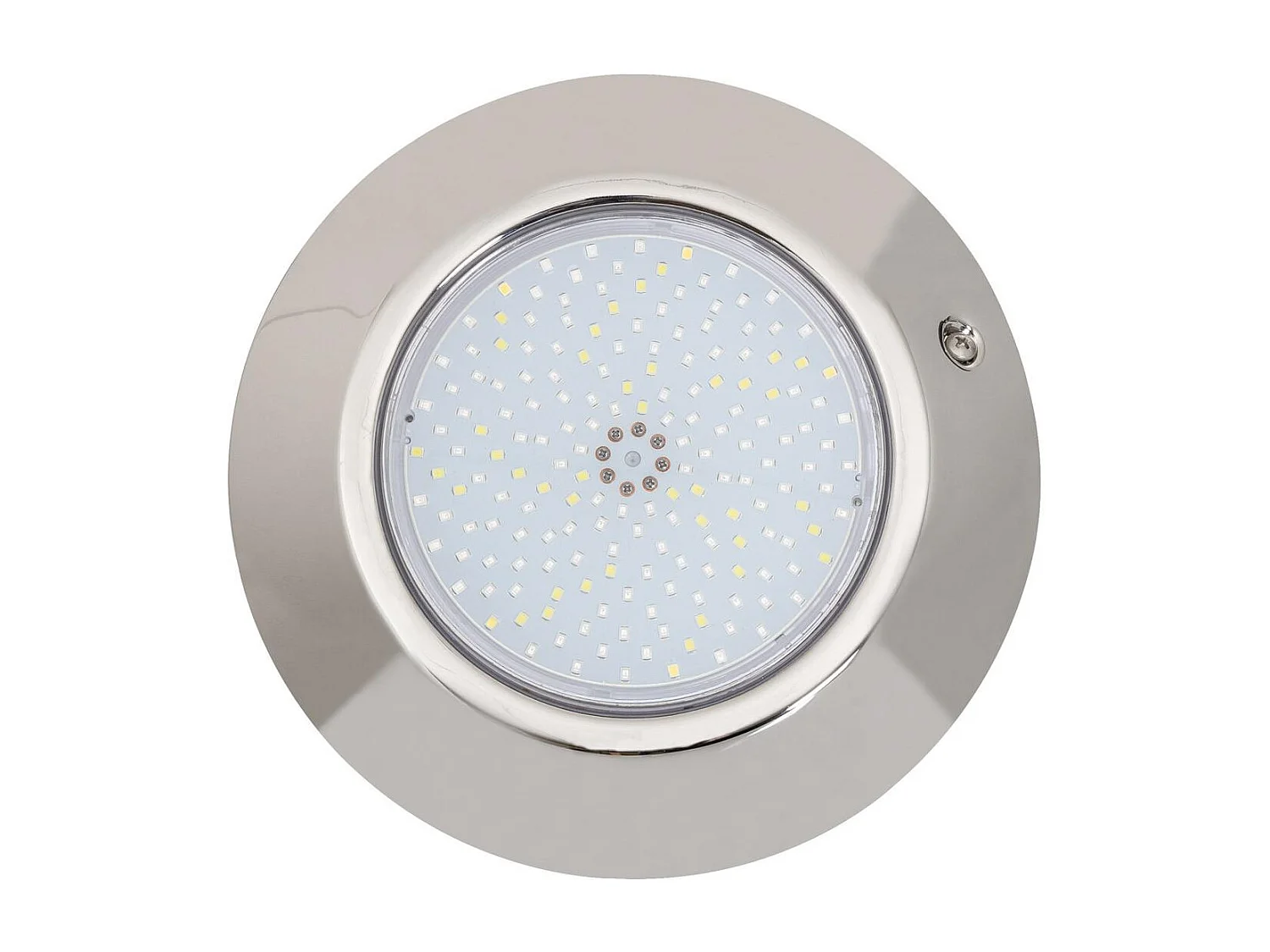 Foco Piscina Superficie LED RGBW Sumergible 12V DC IP68 Acero Inoxidable 24W RGBW